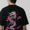 black streetwear t shirt Morocco ATMED urban style
